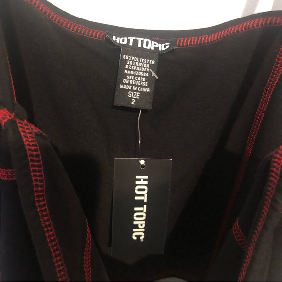 Hot topic contrast stitch tank top sz 2X NWT - Picture 6 of 8